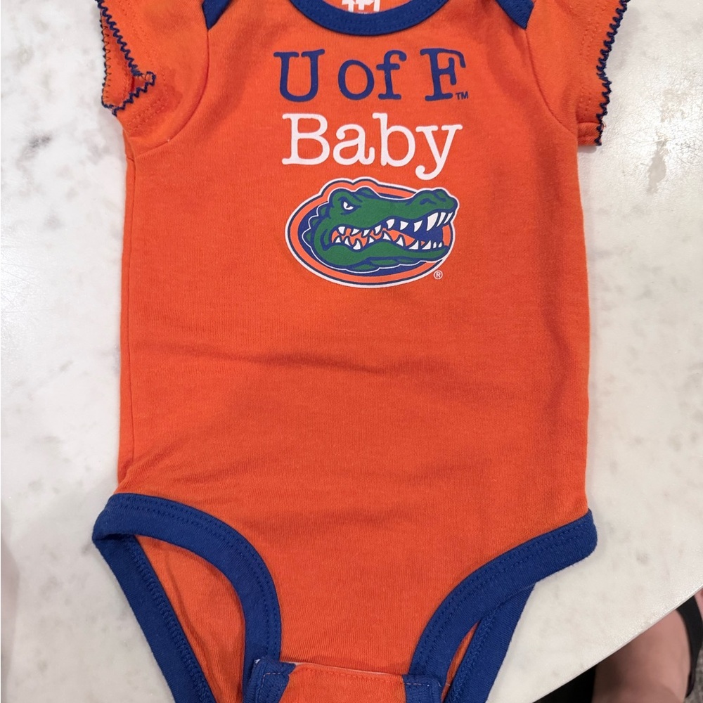 Florida Gators Orange and Blue Onesie